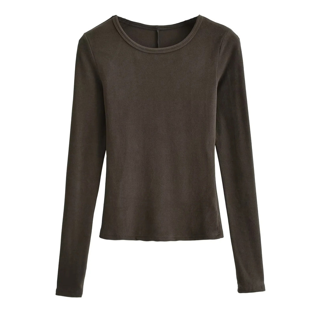 Women’s Basic Long Sleeve Cotton T-Shirt