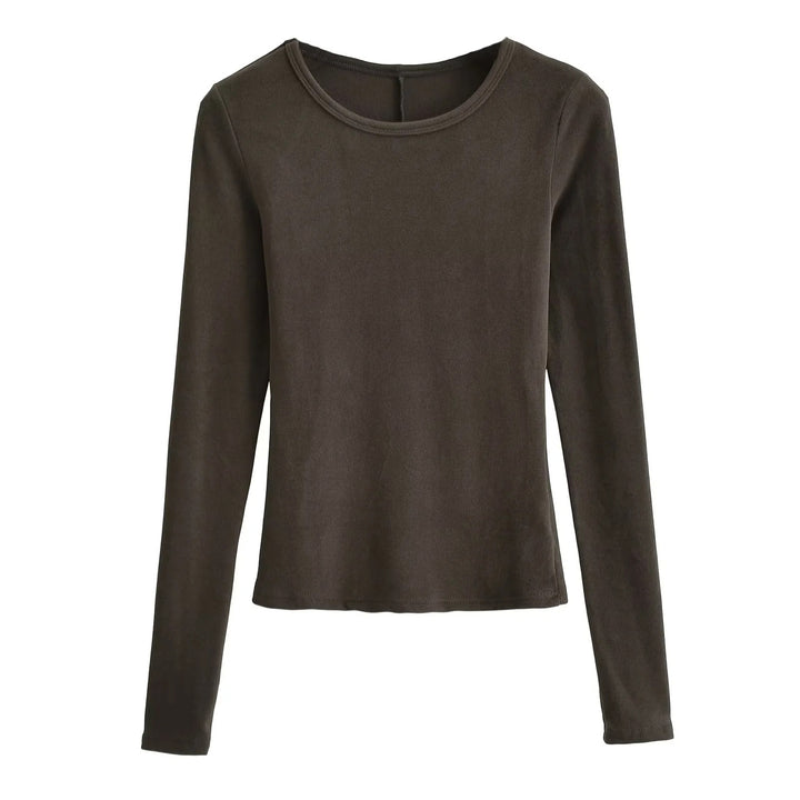 Women’s Basic Long Sleeve Cotton T-Shirt