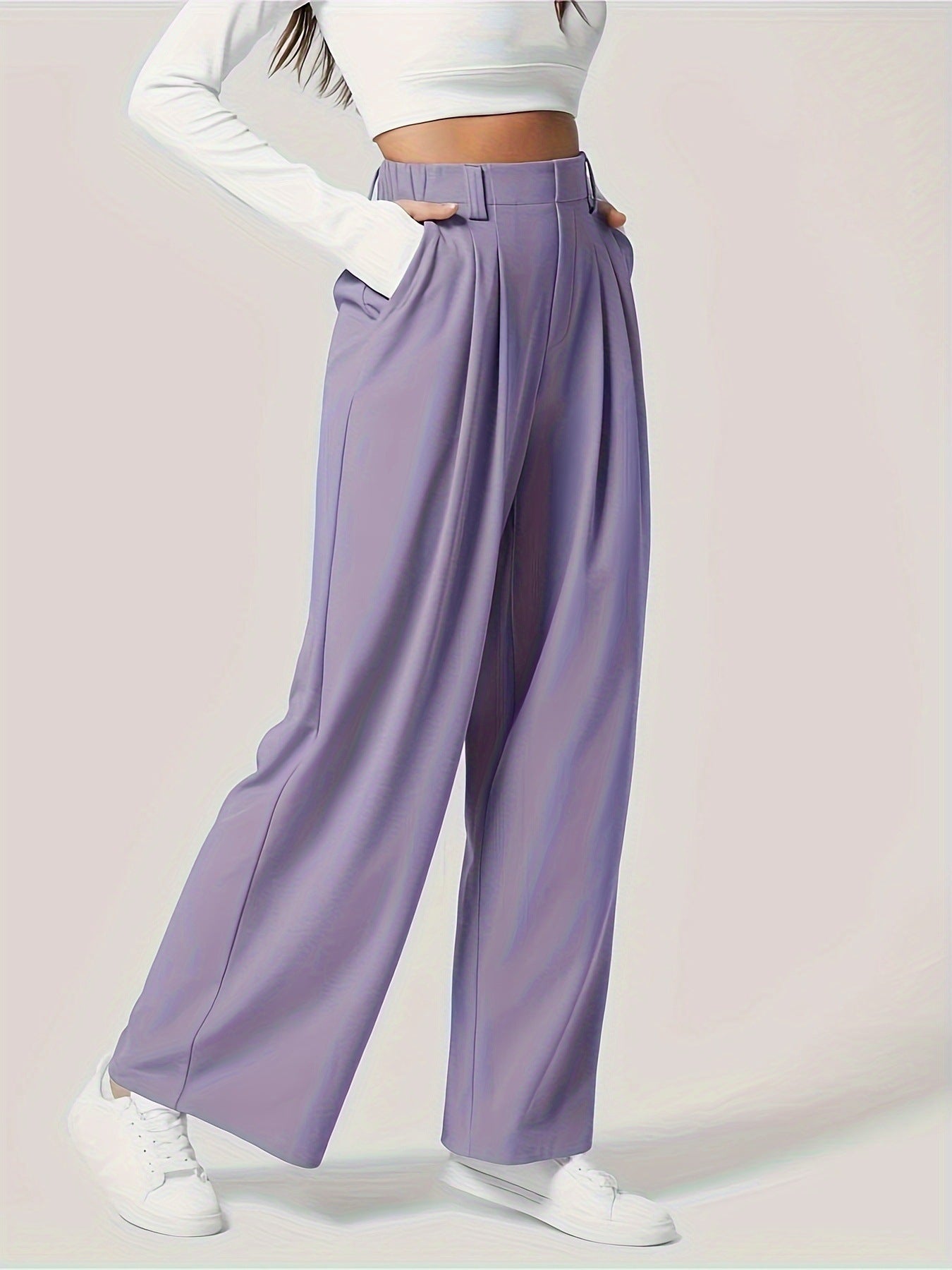 Women’s Wide Leg Waffle Trousers