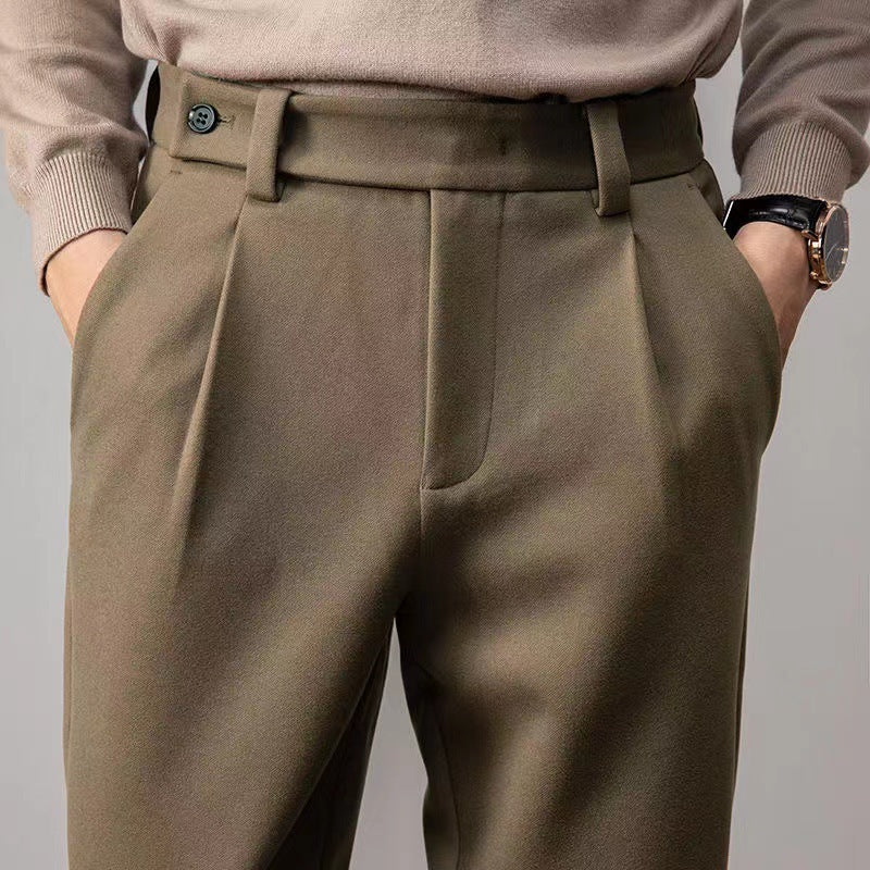 Men’s Thickened Straight Pants