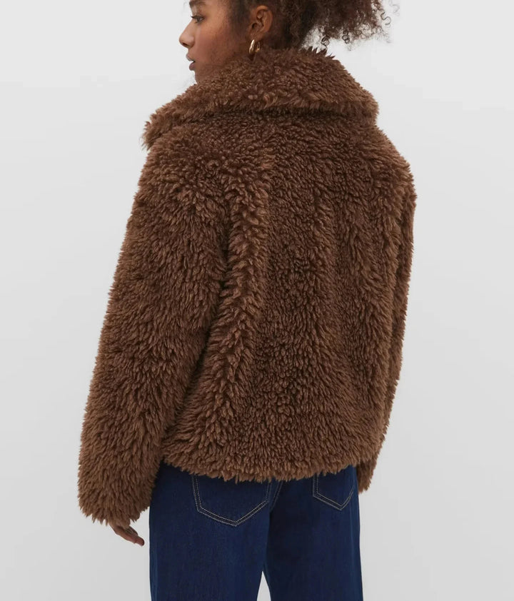 Oversized Lamb Cashmere Teddy Jacket