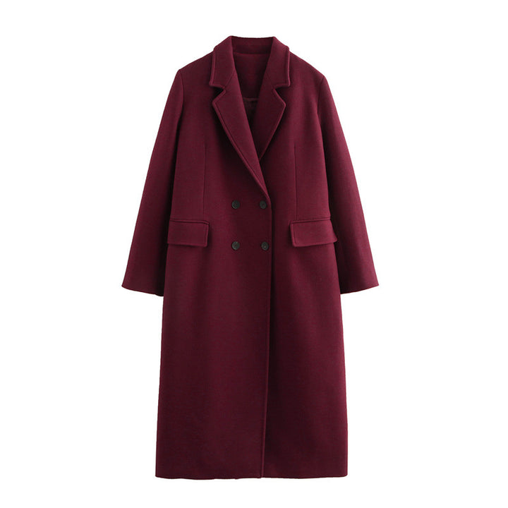 Long Burgundy Coat