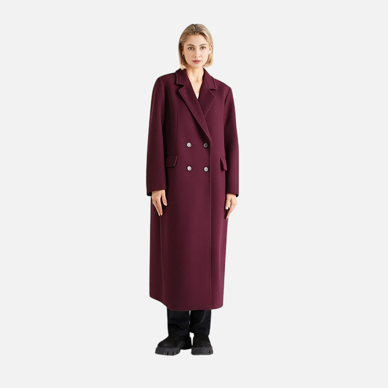 Long Burgundy Coat