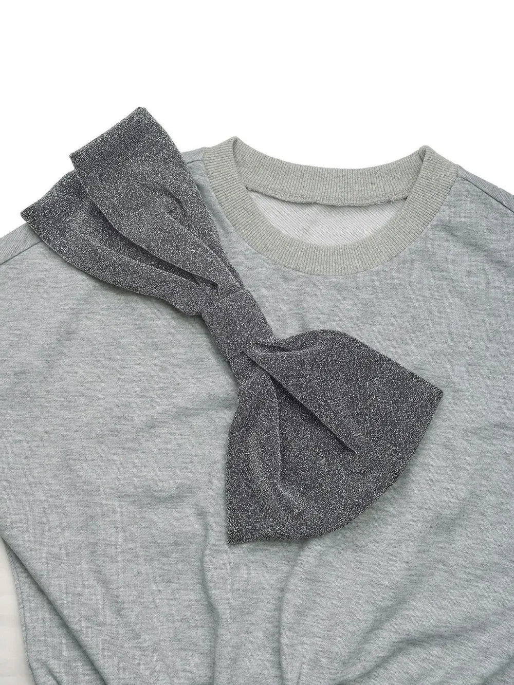 Perfee Grey Bow Mini Dress