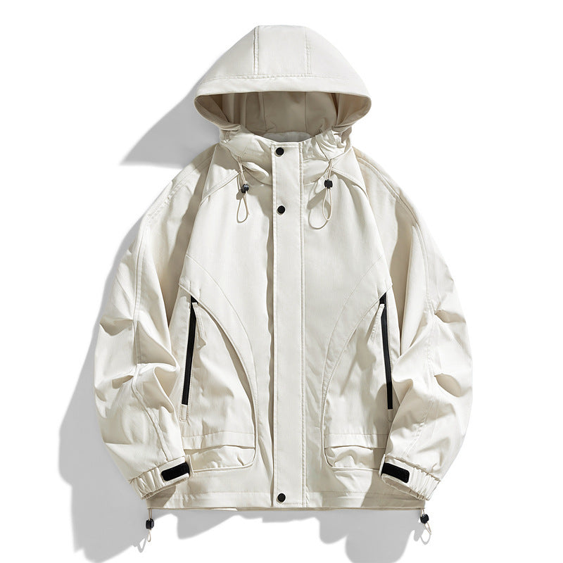 Men’s Windproof Hooded Utility Jacket