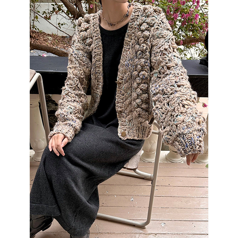 Chunky Textured Knit Cardigan