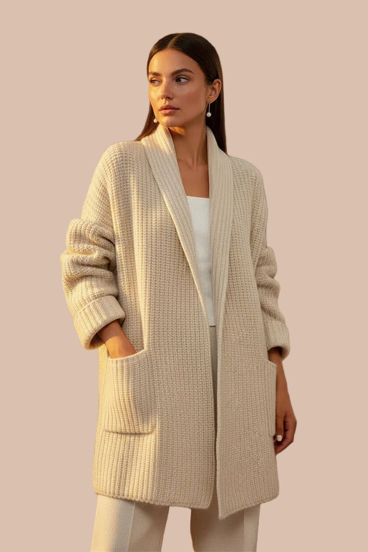 Women’s Lapel Knitted Cardigan