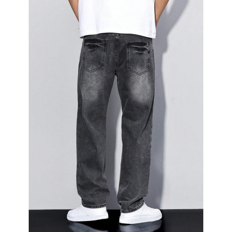 Men’s Casual Straight-Leg Jeans