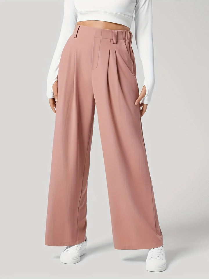 Women’s Wide Leg Waffle Trousers
