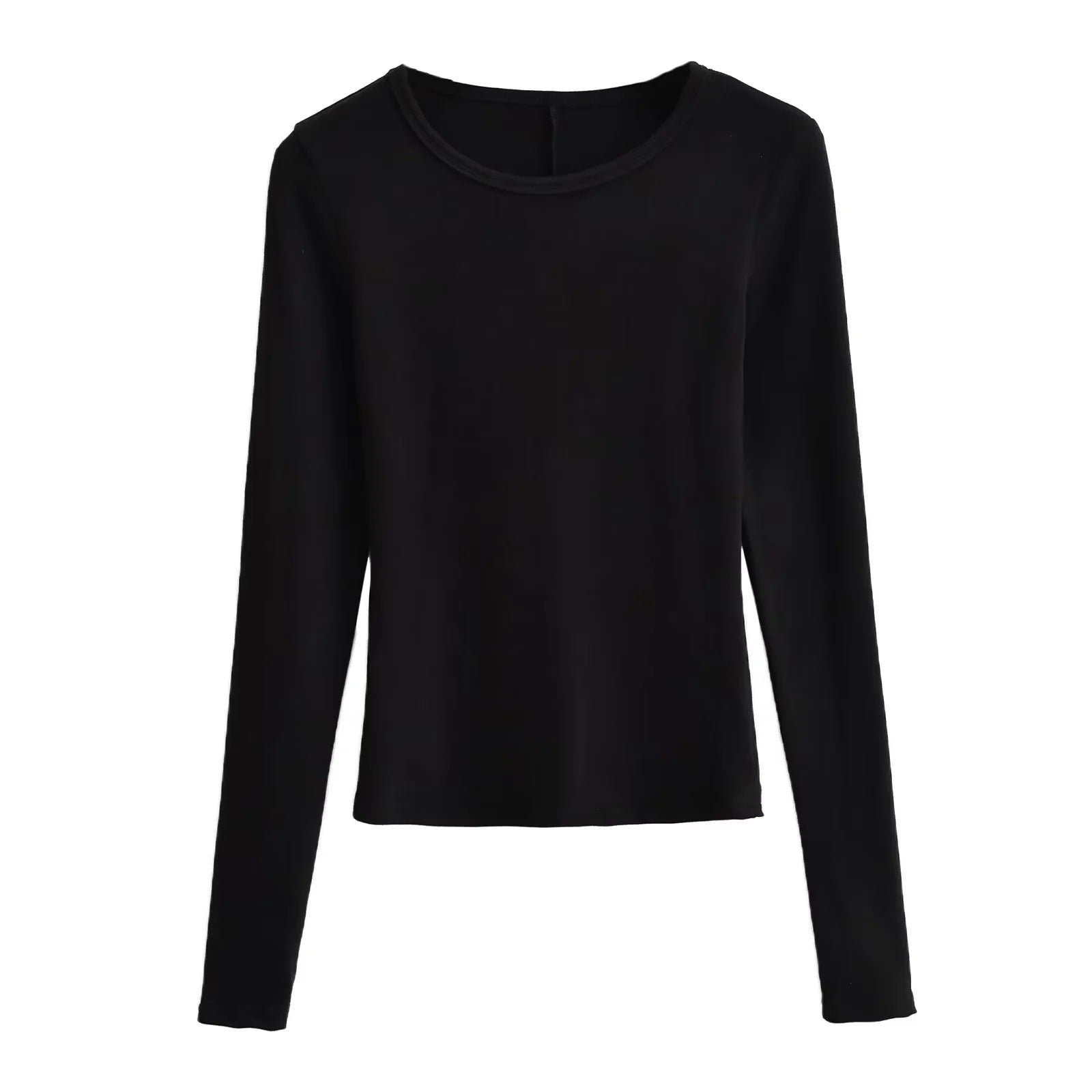 Women’s Basic Long Sleeve Cotton T-Shirt