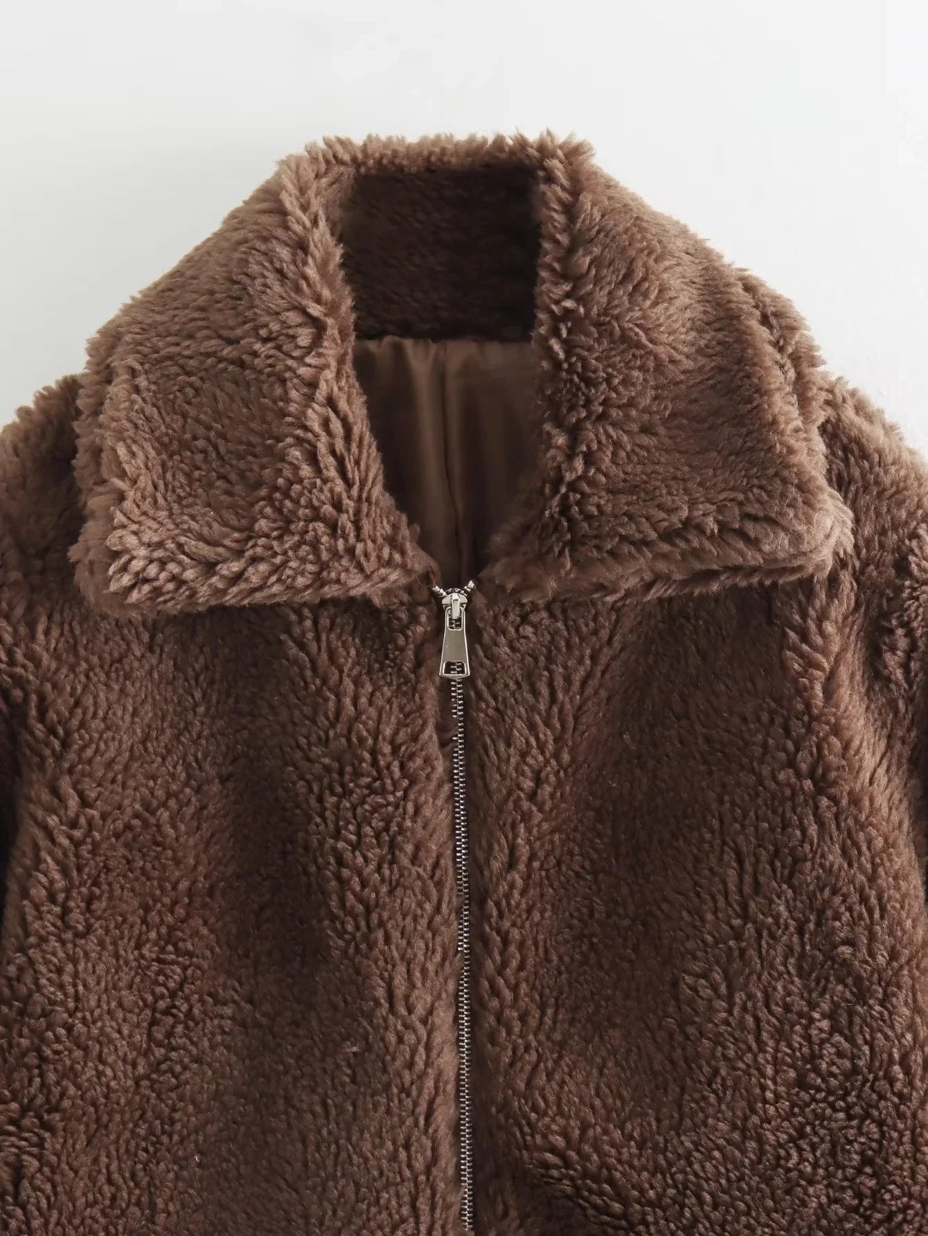 Oversized Lamb Cashmere Teddy Jacket