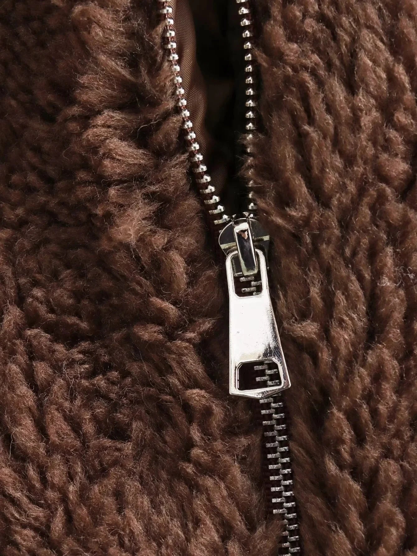 Oversized Lamb Cashmere Teddy Jacket