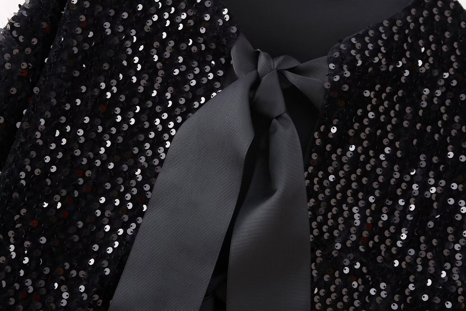 Women’s Sequin Bow Cardigan