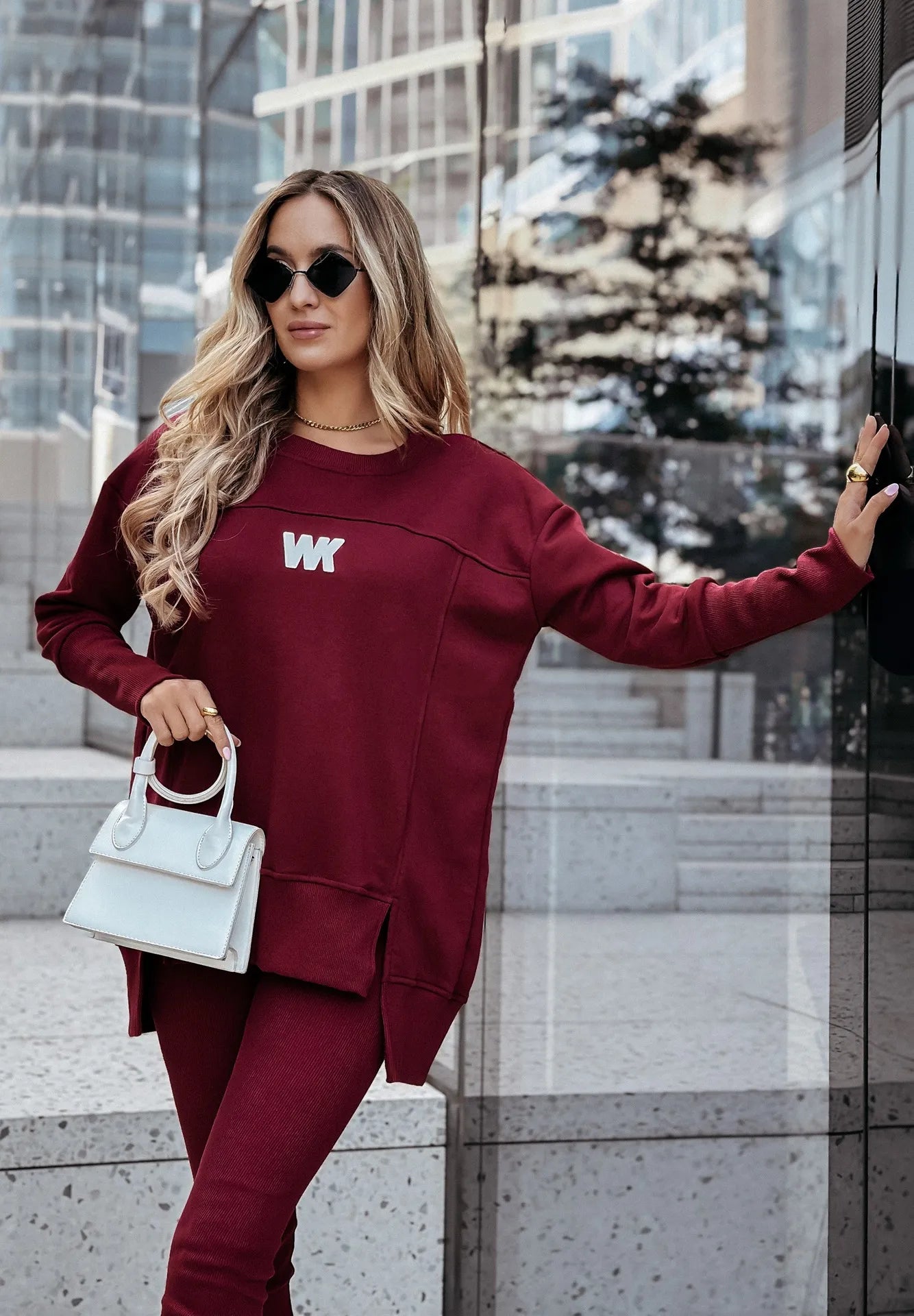 Women’s Casual 2-Piece Set – Oversized Sweatshirt & Leggings