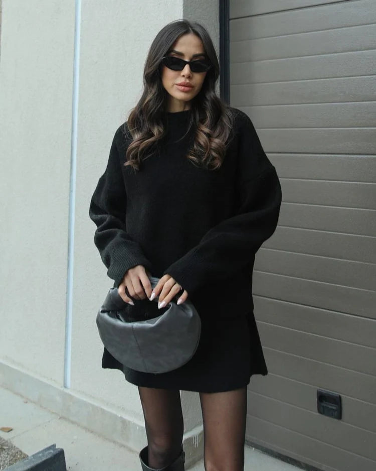 Knit Sweater and Skirt Set