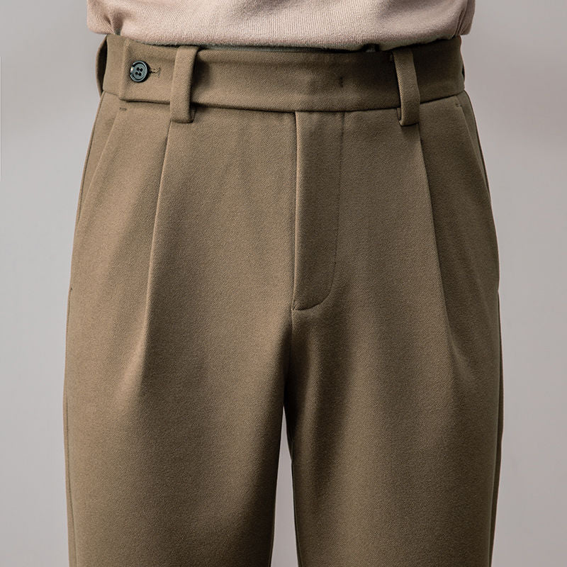 Men’s Thickened Straight Pants