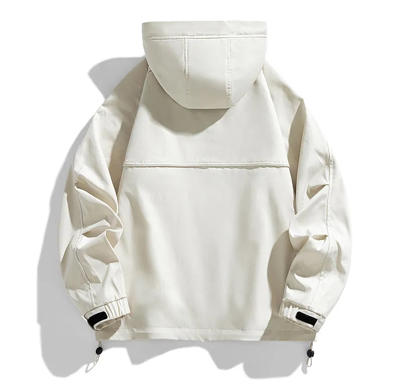 Men’s Windproof Hooded Utility Jacket