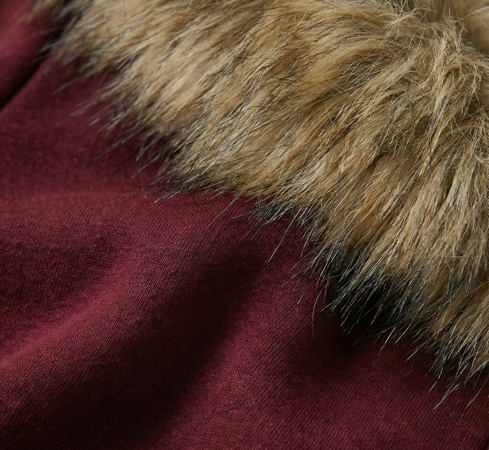 Women’s Zipper Hoodie Jacket with Big Faux Fur Hood