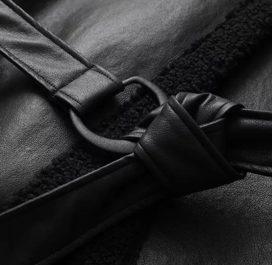 Women’s Faux Shearling Aviator Jacket