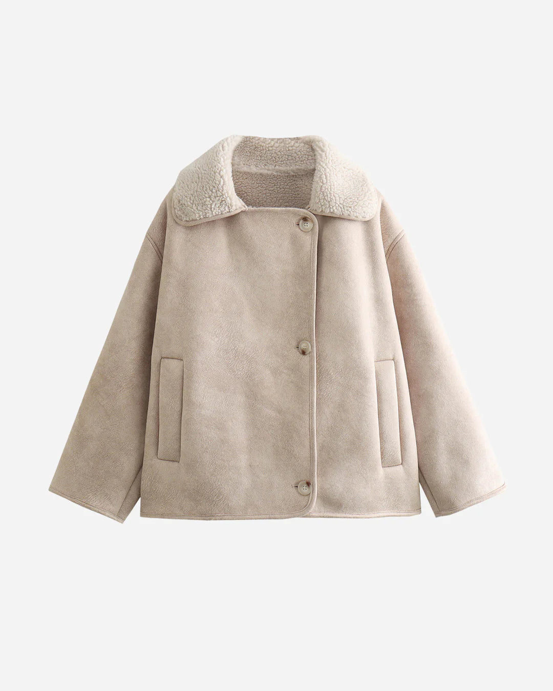 Faux Shearling Short Coat