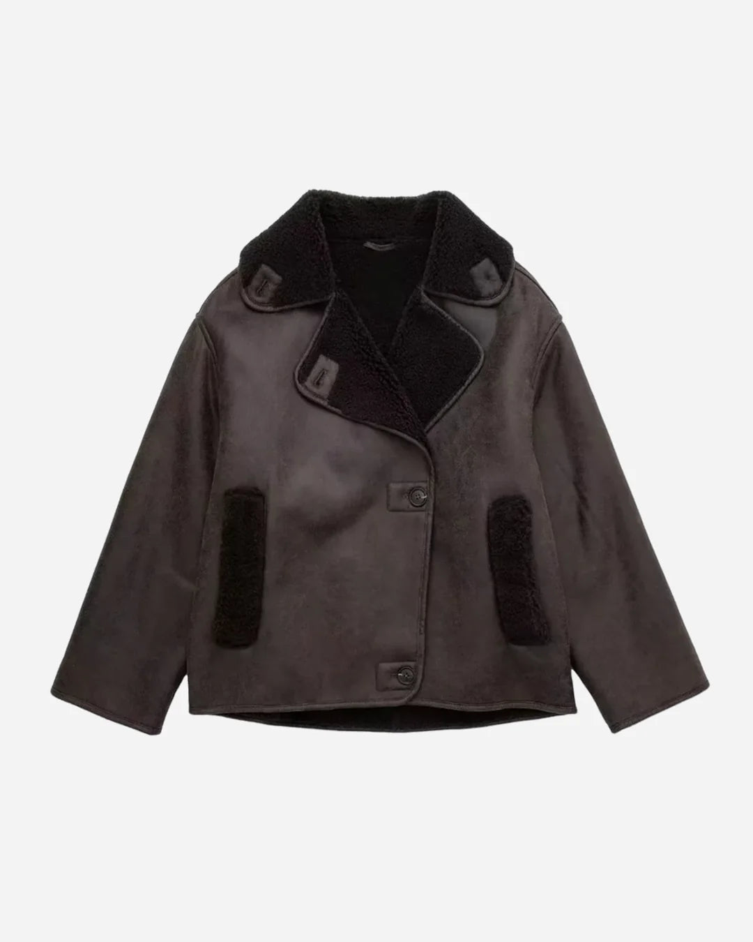 Faux Shearling Short Coat