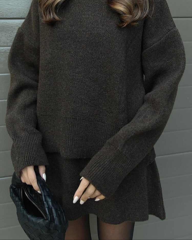 Knit Sweater and Skirt Set