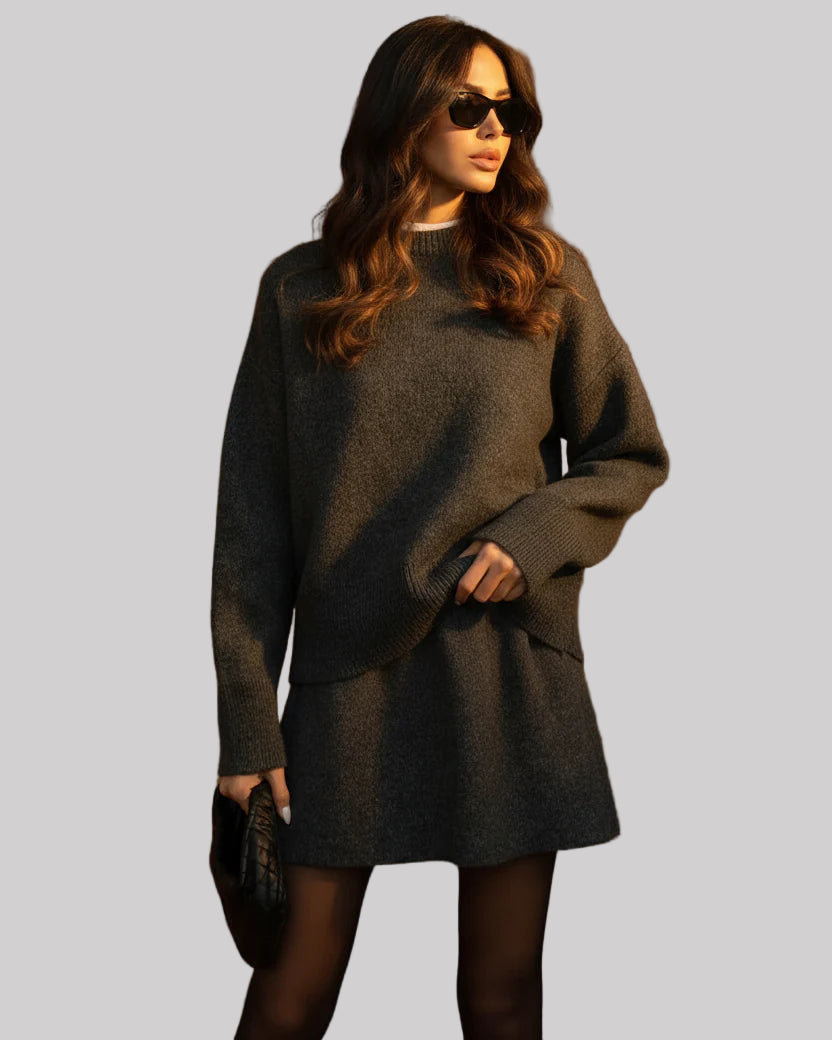 Knit Sweater and Skirt Set