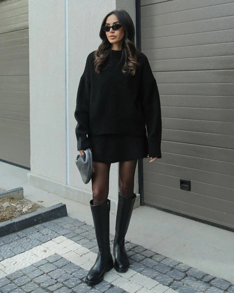 Knit Sweater and Skirt Set