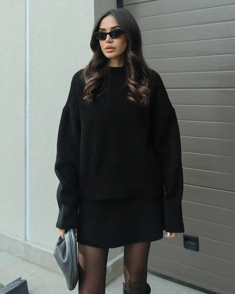 Knit Sweater and Skirt Set